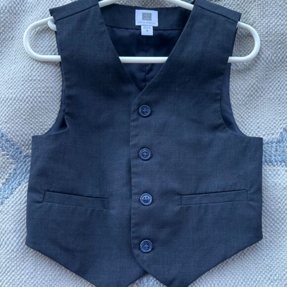 Janie & Jack boys vest gray 3